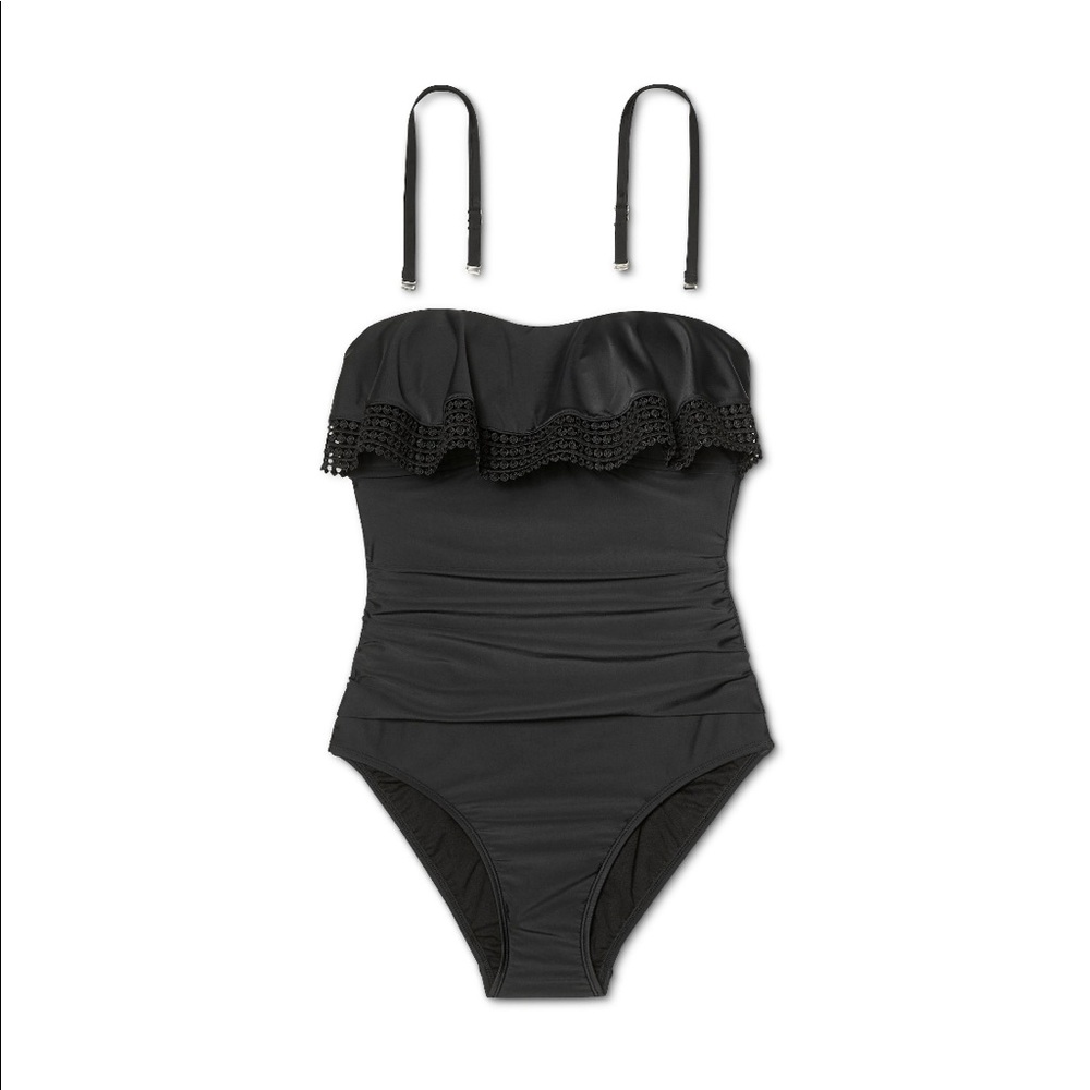 Crochet Flounce Bandeau One Piece
